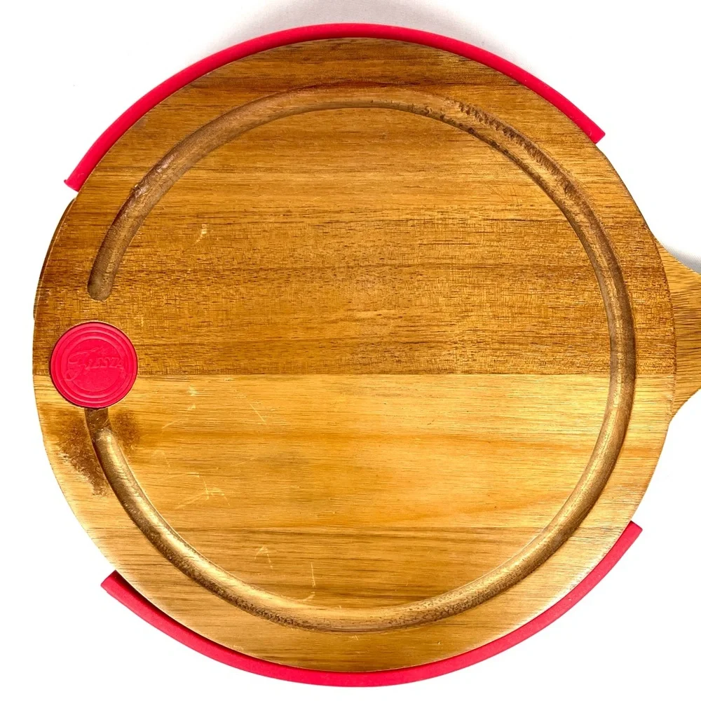 Fiesta Acacia Wood Charcuterie Board Set Hidden Drawer Cheese Tools‎